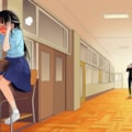 廊下の机（教卓）で角オナに耽ってしまう委員長 6枚目