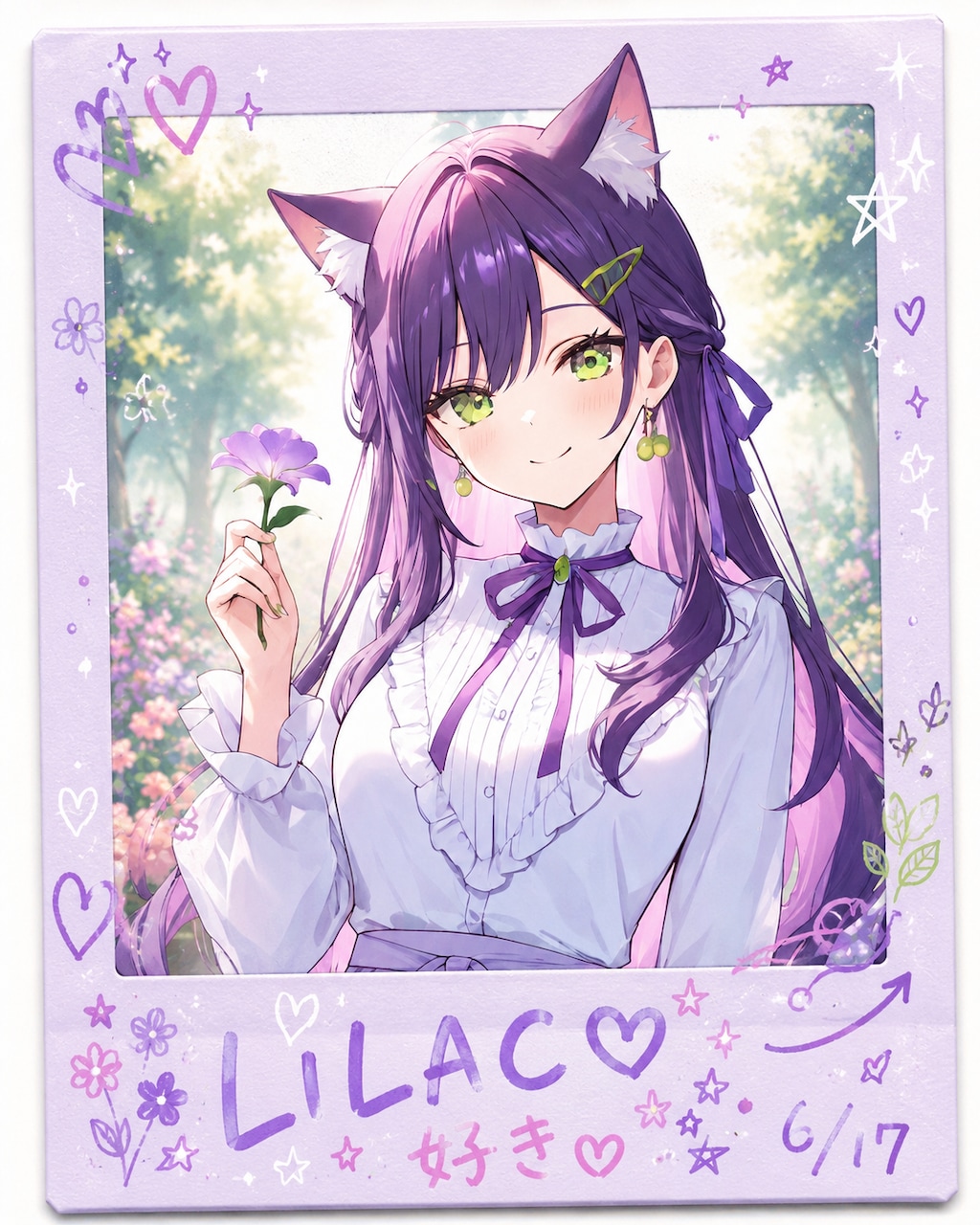 LILACのケモ耳ガール(AIデコフォト)
