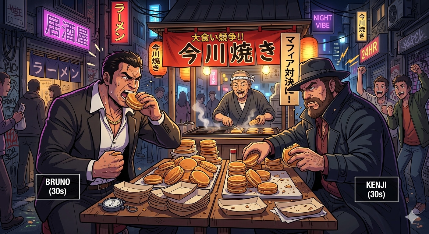 路地裏今川焼きフードファイト