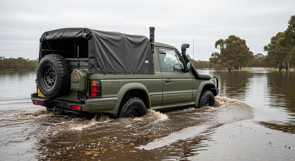 パジェロ川渡り