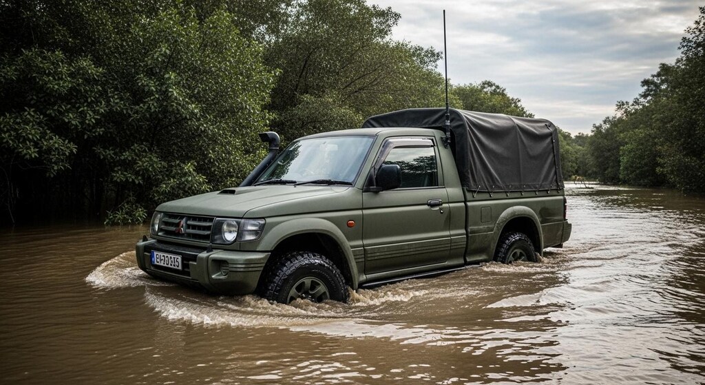 パジェロ川渡り