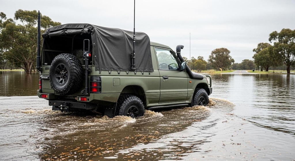 パジェロ川渡り
