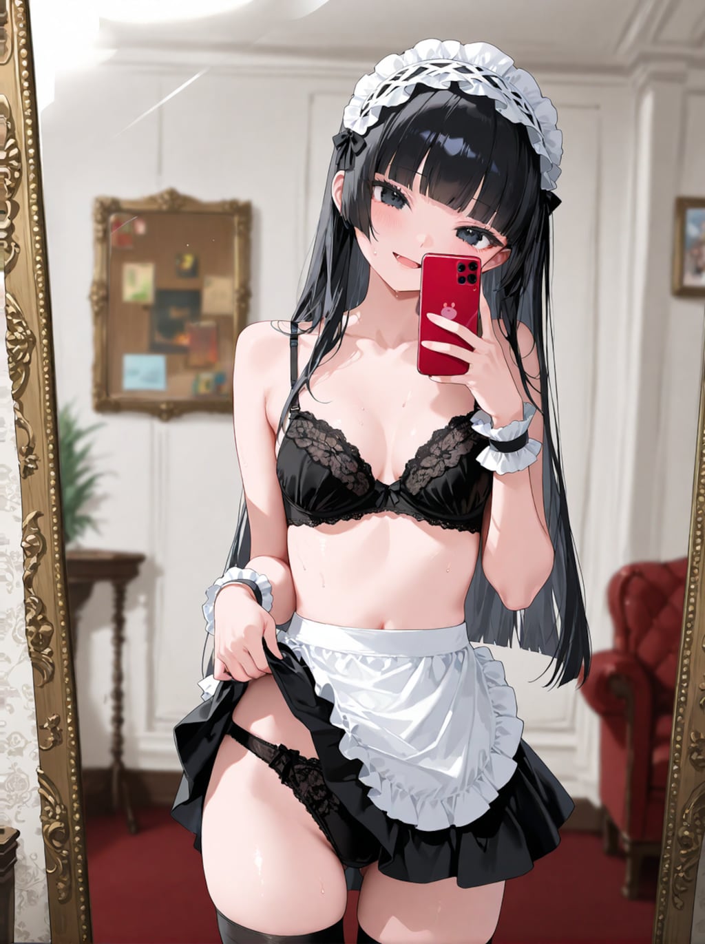 自撮りメイド