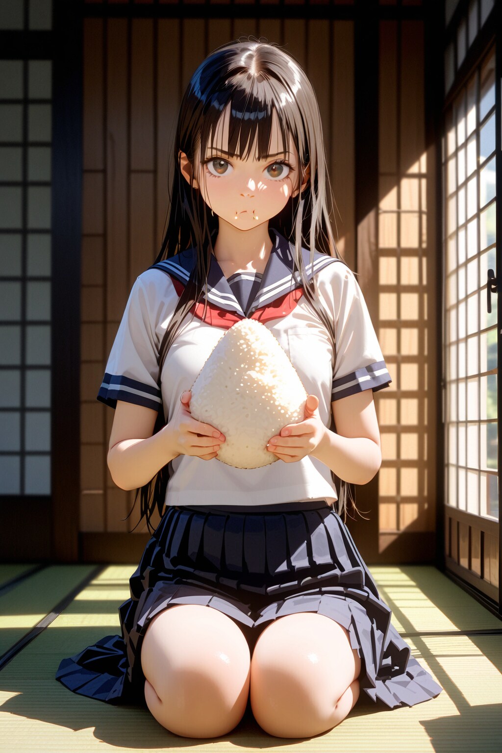 孫の躾♪昼餉 | の人気AIイラスト・グラビア