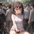 露出脱糞ショー彼女 2枚目