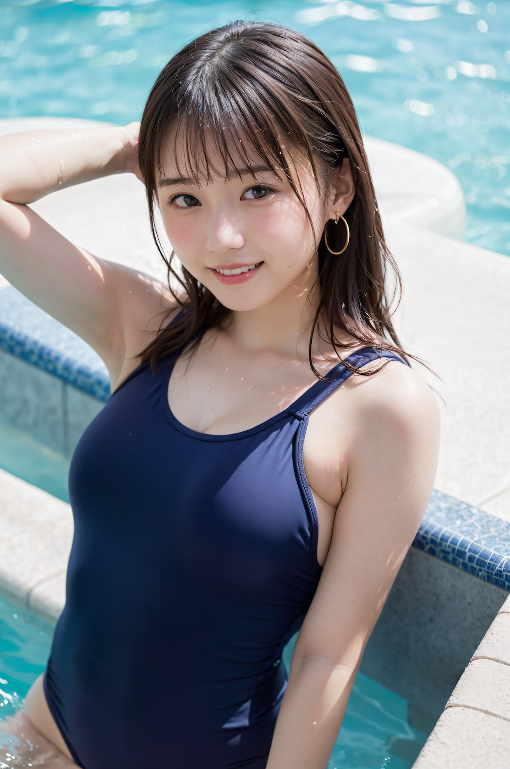 スクール水着を着てる先生