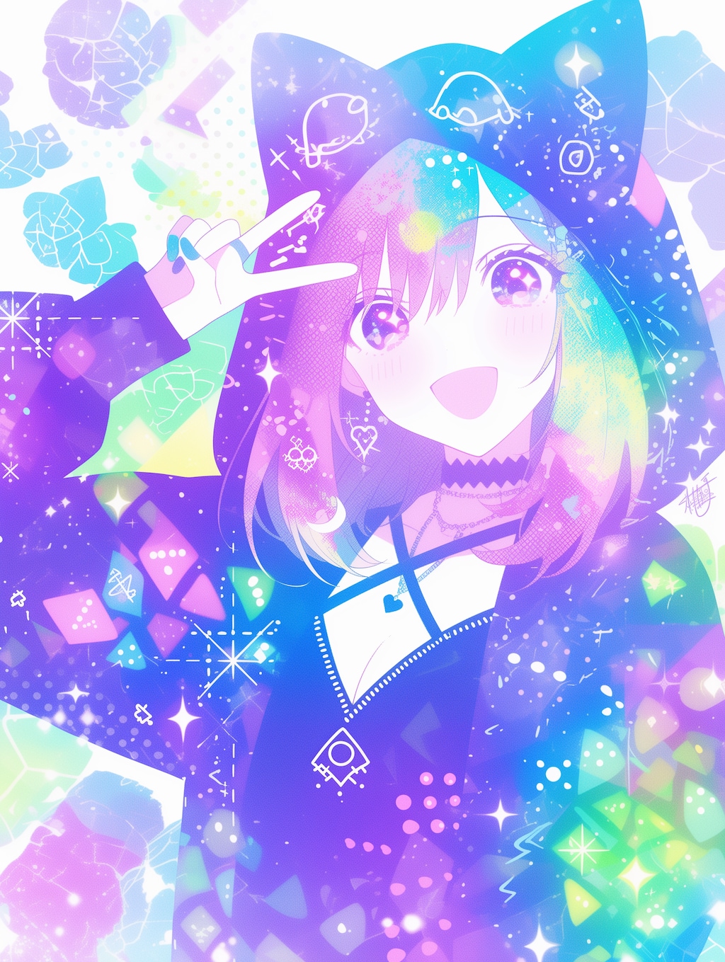 うさぎ？と乙女