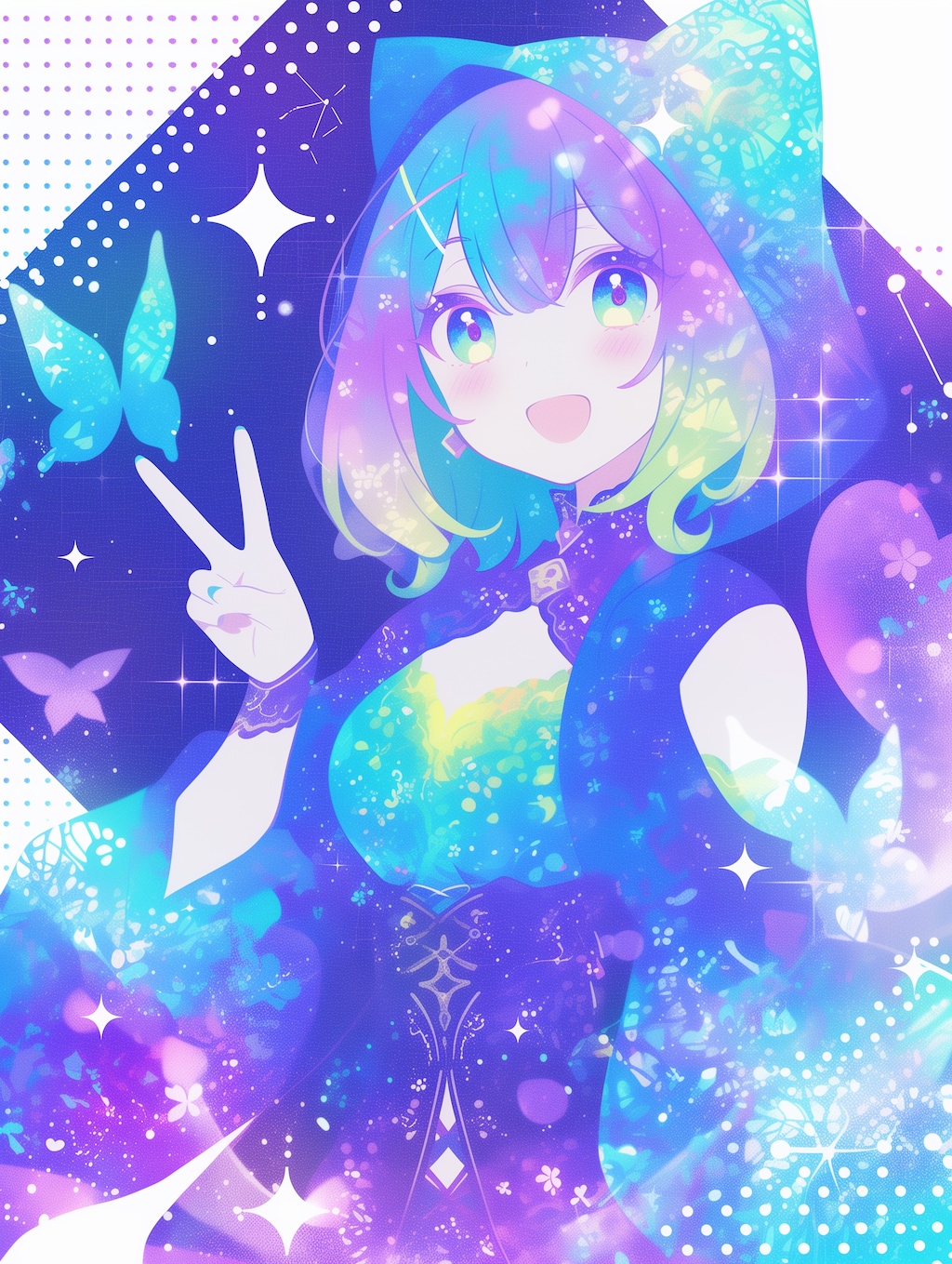 うさぎ？と乙女