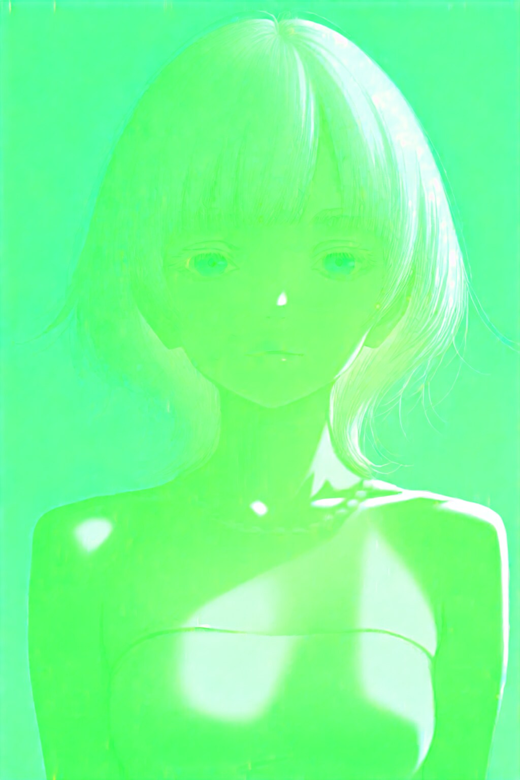 DRAGONで銀睫毛になる。