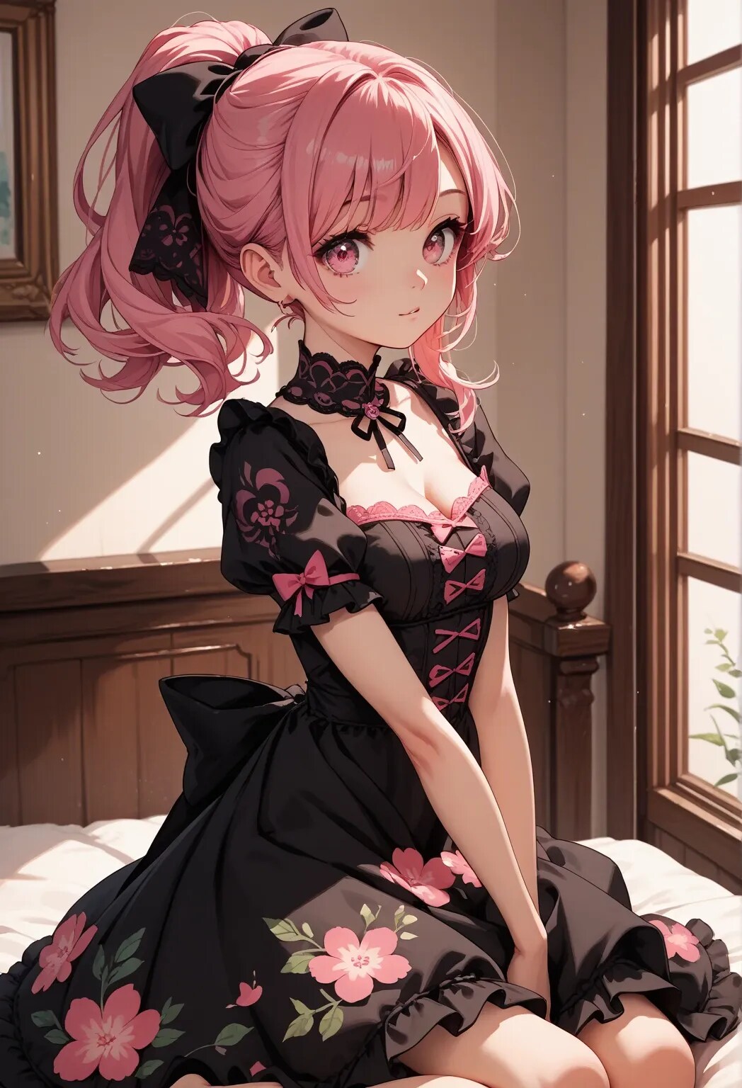 可愛い♡ピンクポニテちゃん | の人気AIイラスト・グラビア