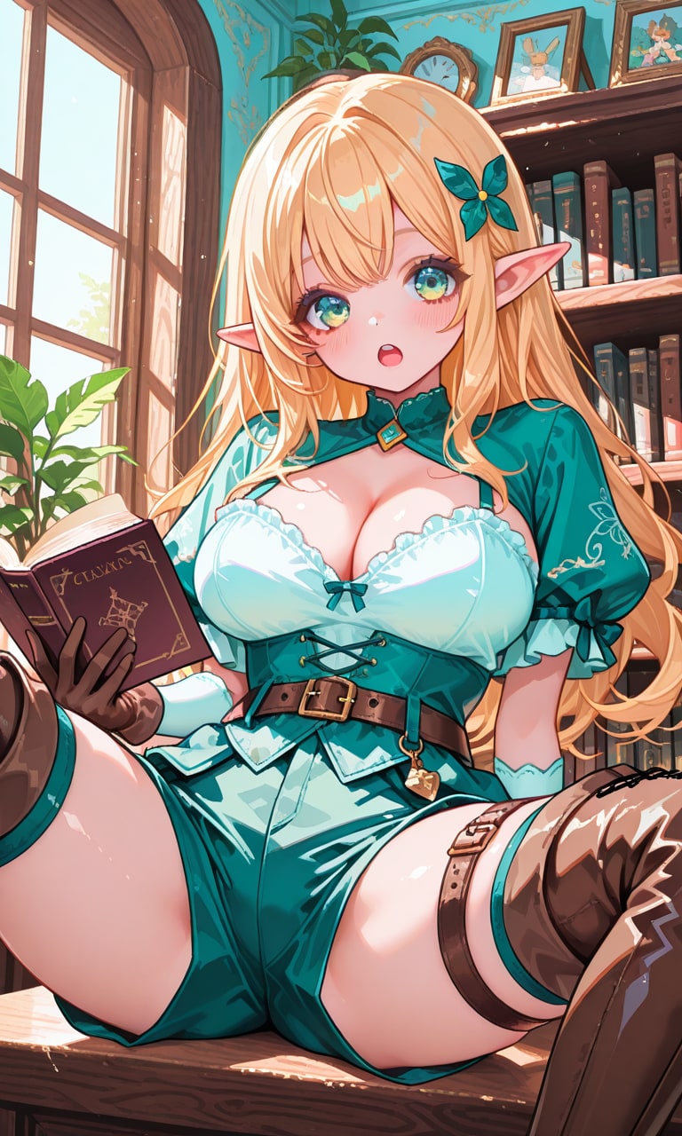 お行儀の悪いエルフさん