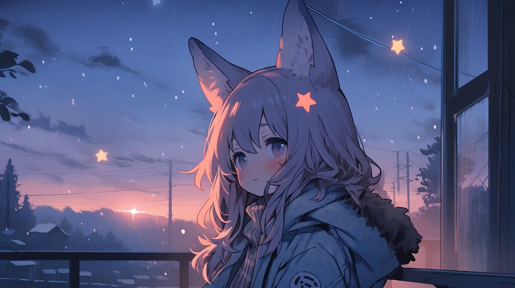 星降る夜のキツネ少女の秘密
