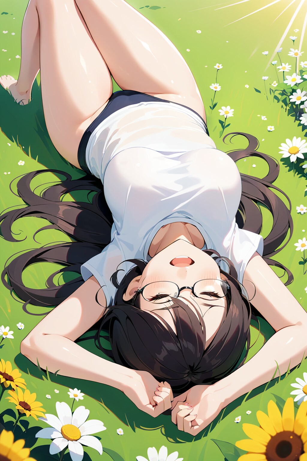 草原寝そべりブルマさん