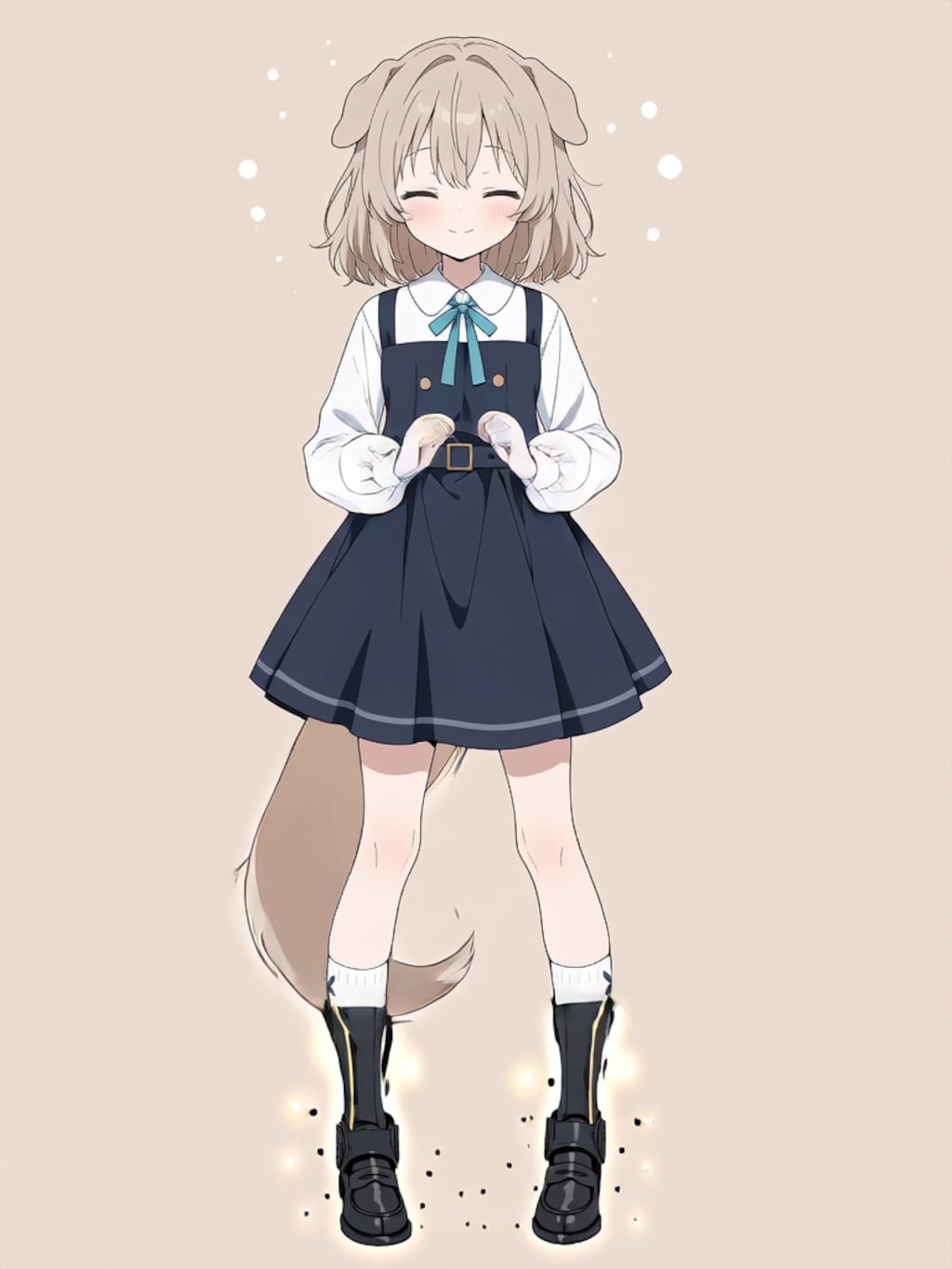 変身！イヌミミパワードスーツ ブラック！【パラパライラスト】