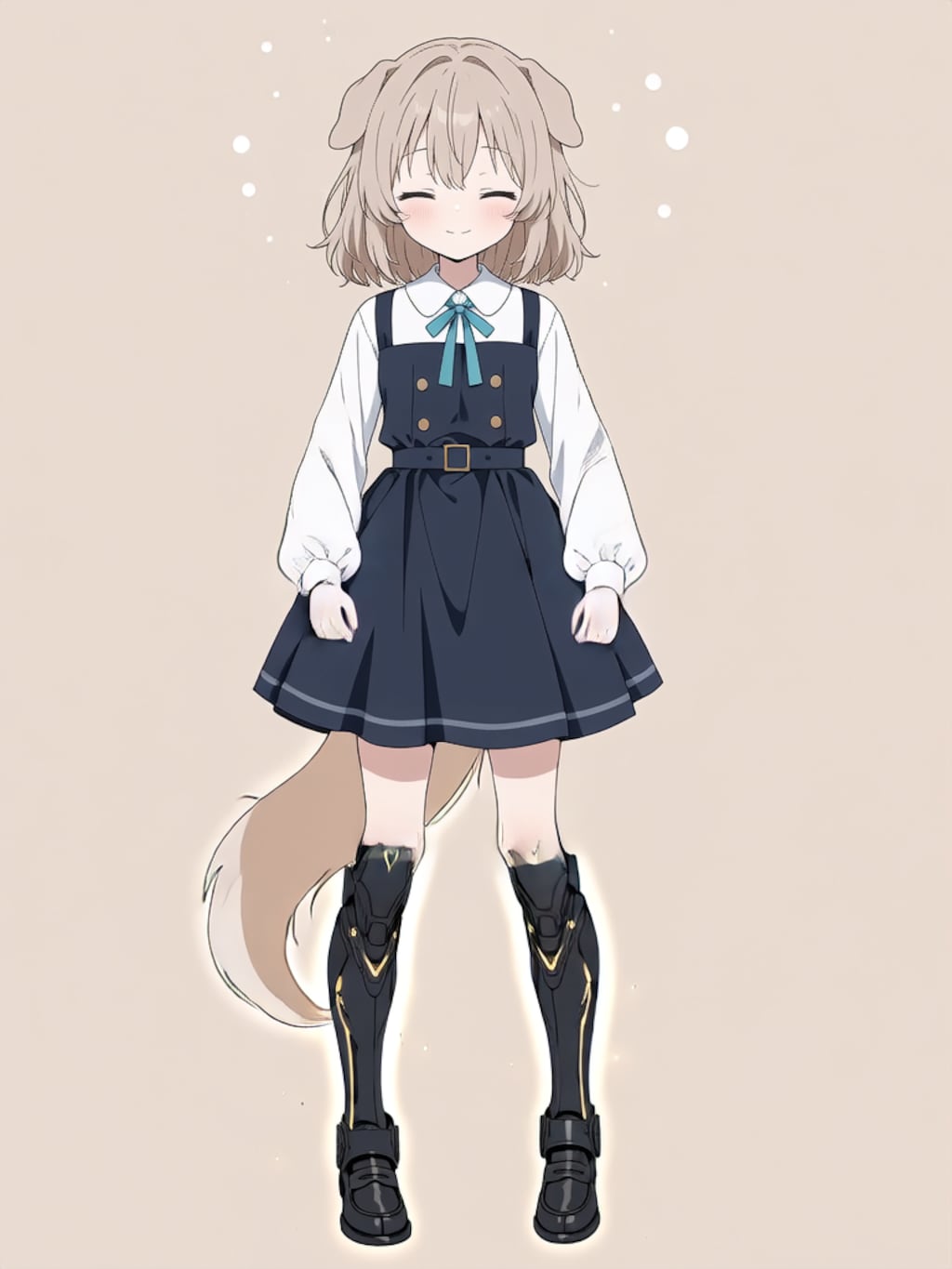 変身！イヌミミパワードスーツ ブラック！【パラパライラスト】