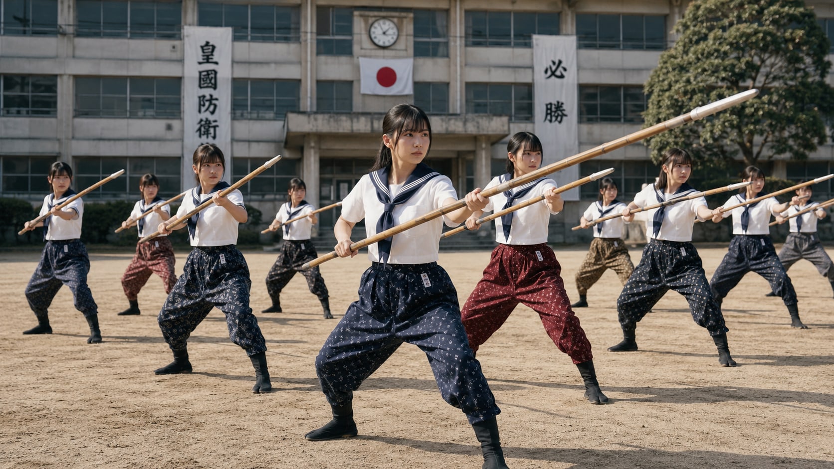 戦時中の女子高生
