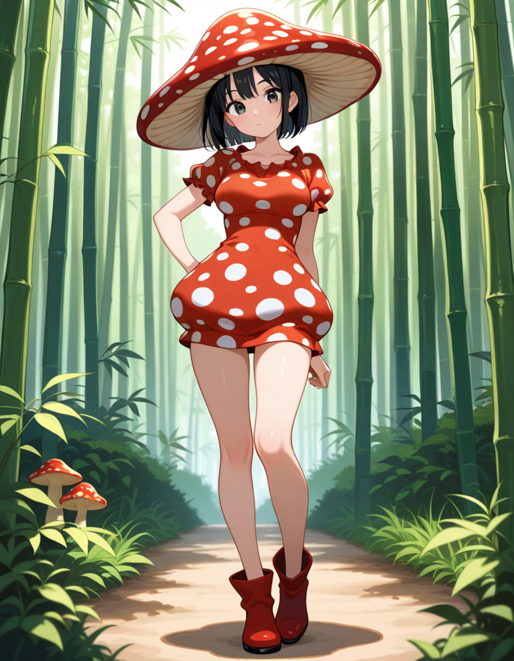 きのこがあらわれた！