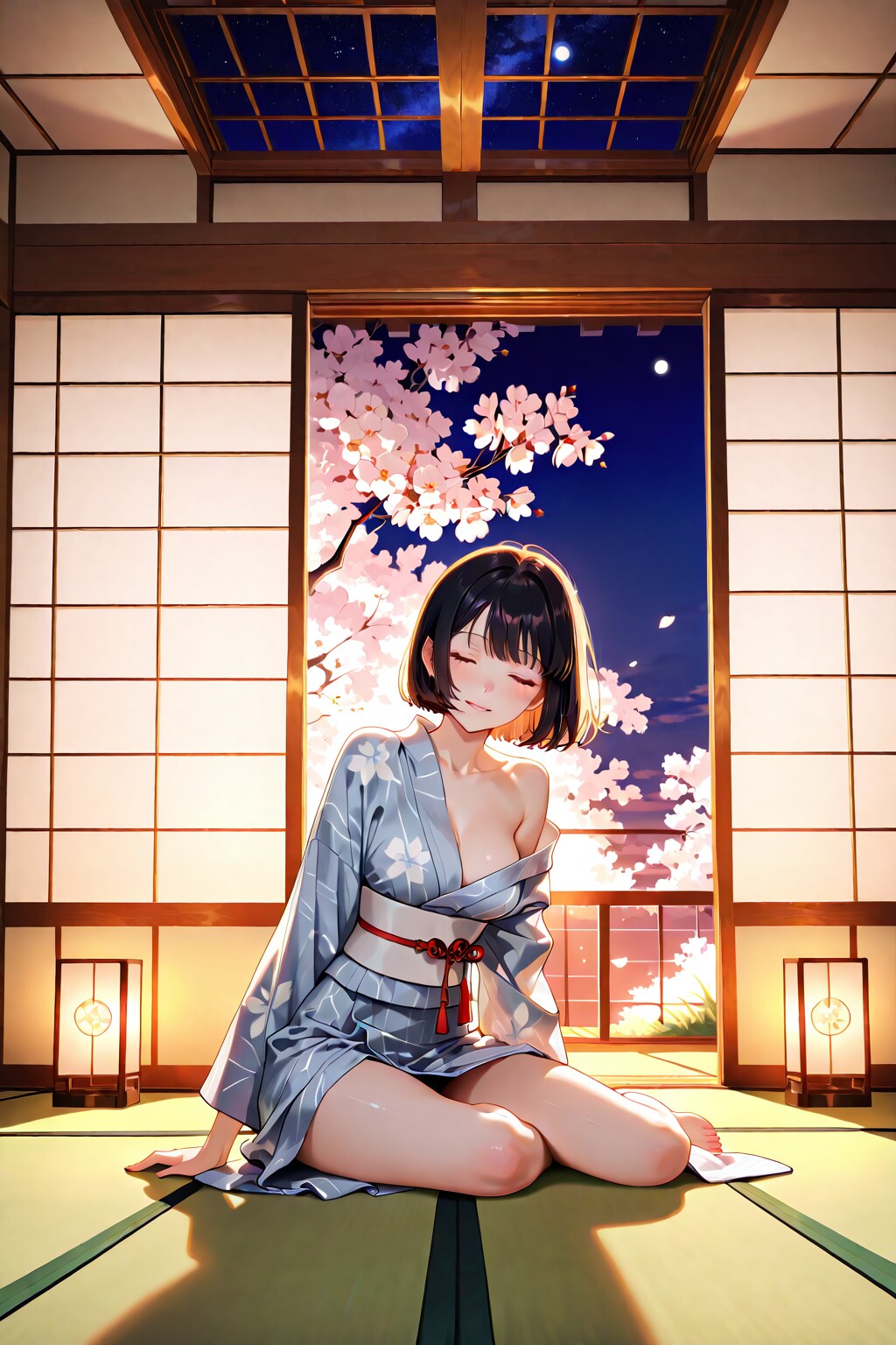 春の夜の癒しの一時