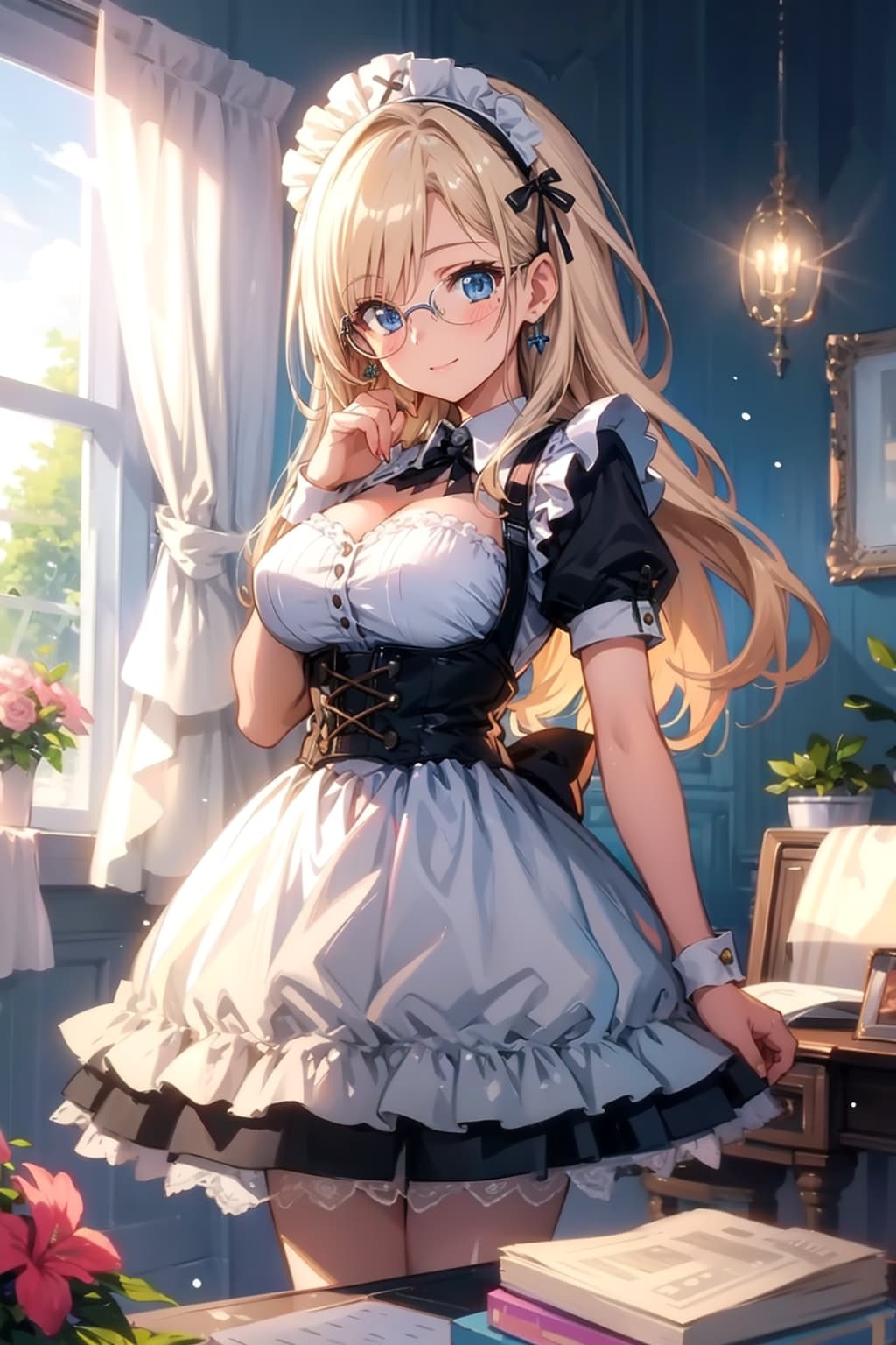 メガネ美少女メイド