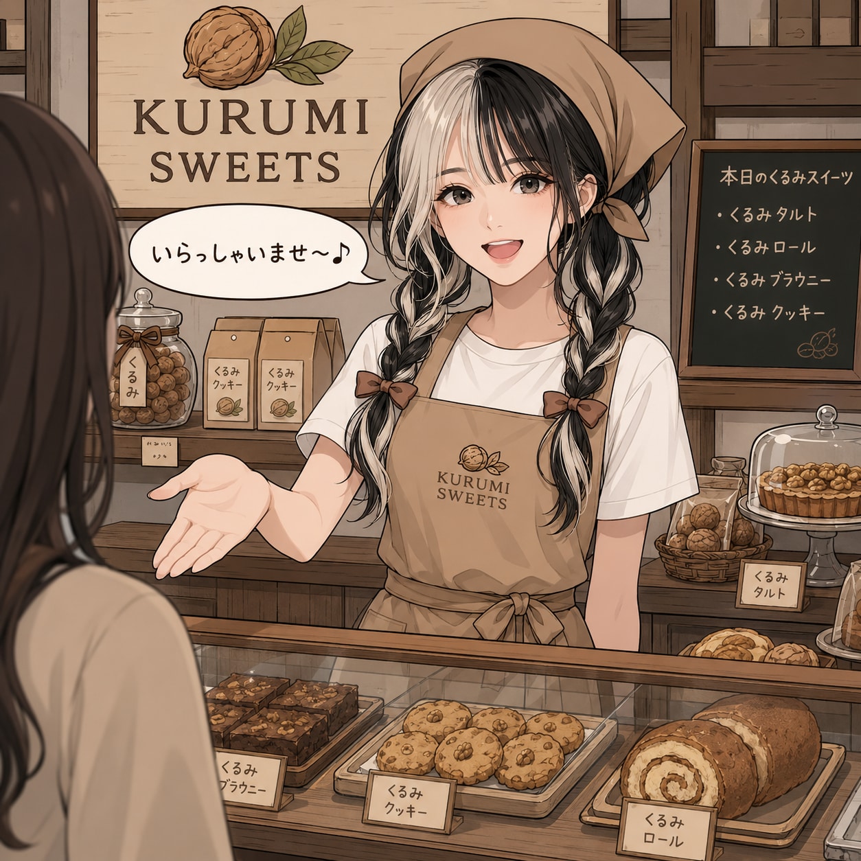 いらっしゃいませ〜♪（くるみちゃん）