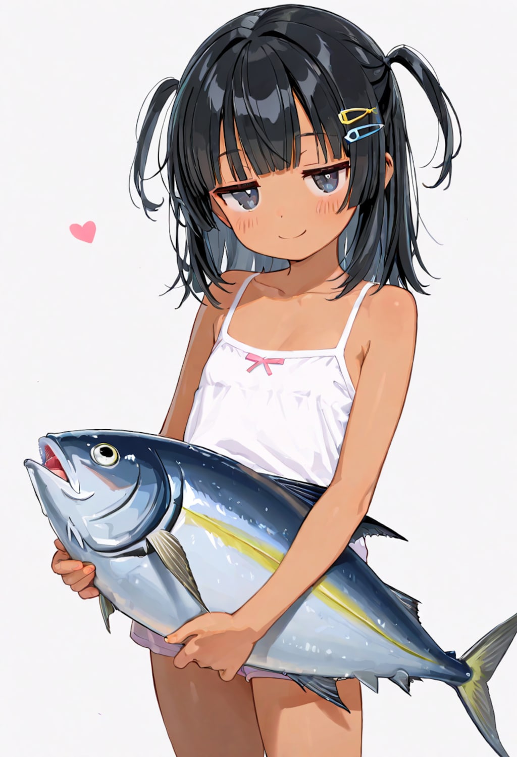 [初投稿]マグロ？と褐色少女