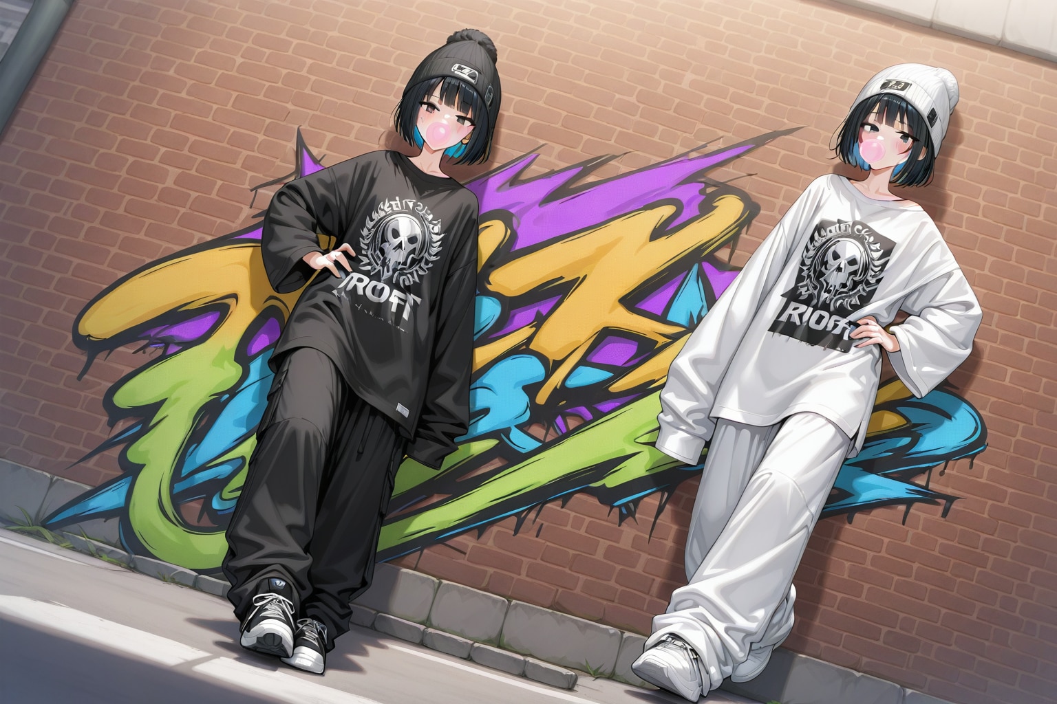 Black and White | の人気AIイラスト・グラビア