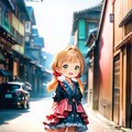 浴衣の茉莉花ちゃん 3枚目