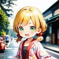 浴衣の茉莉花ちゃん 5枚目