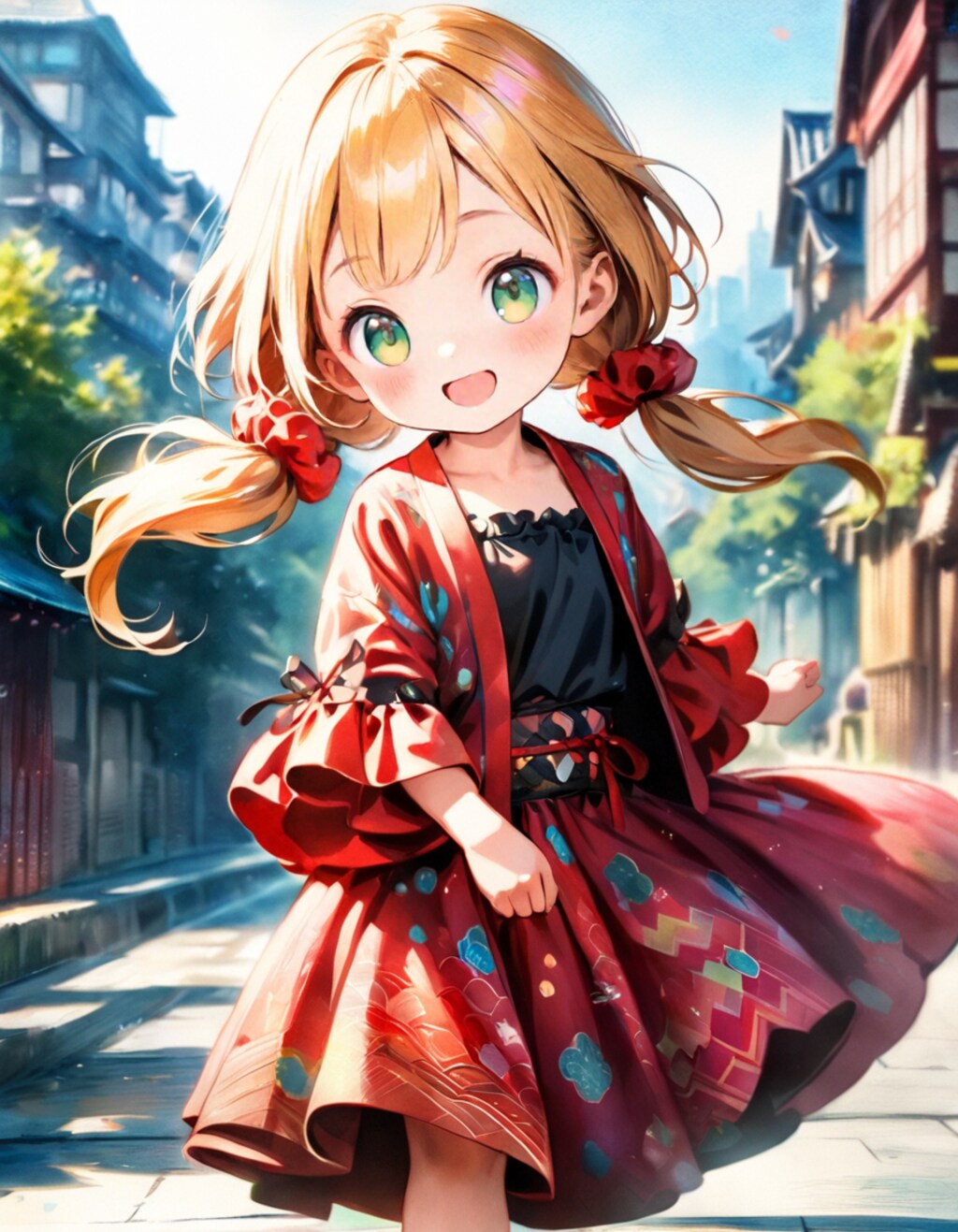 浴衣の茉莉花ちゃん