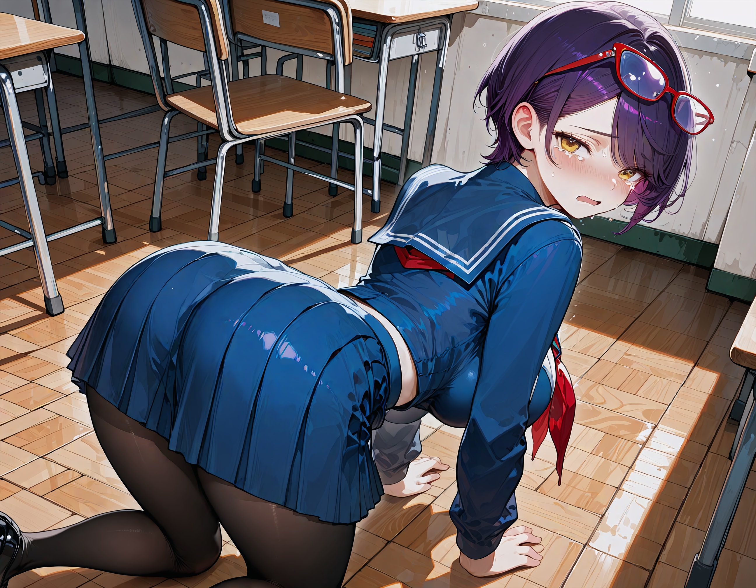眼鏡どこかに行っちゃった…