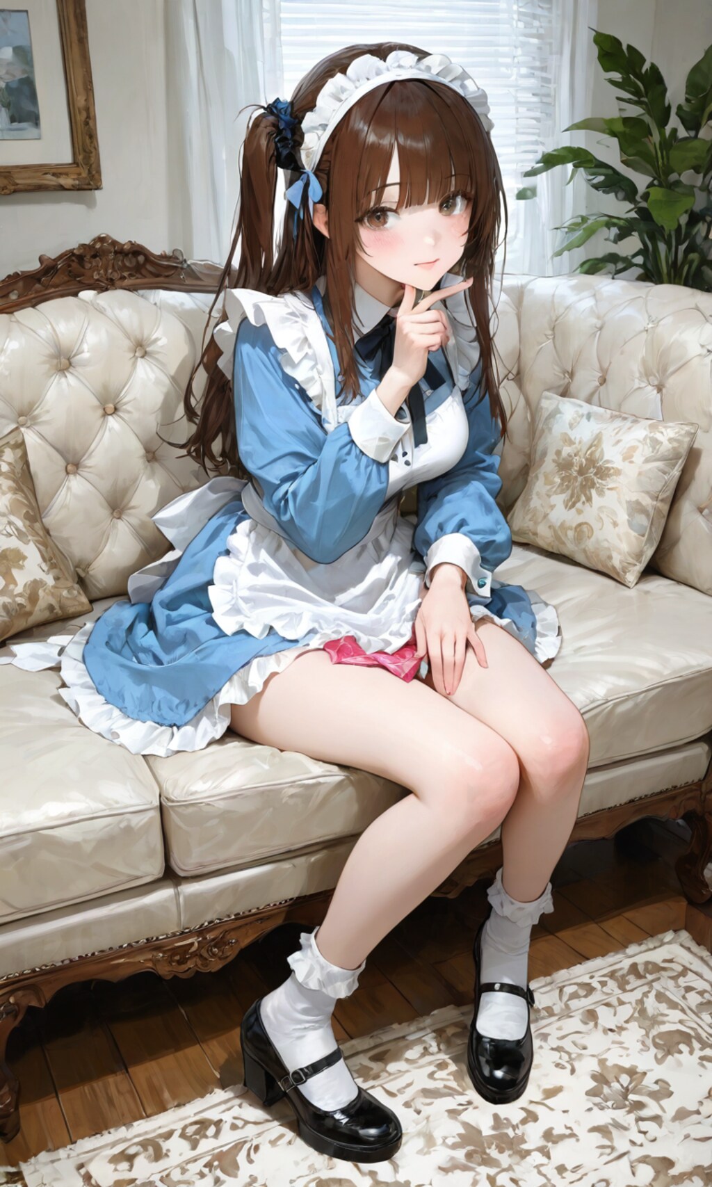 サイドポニーなメイドさん