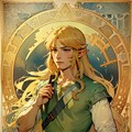 リンク(ゼルダの伝説) アール・ヌーヴォー 2枚目