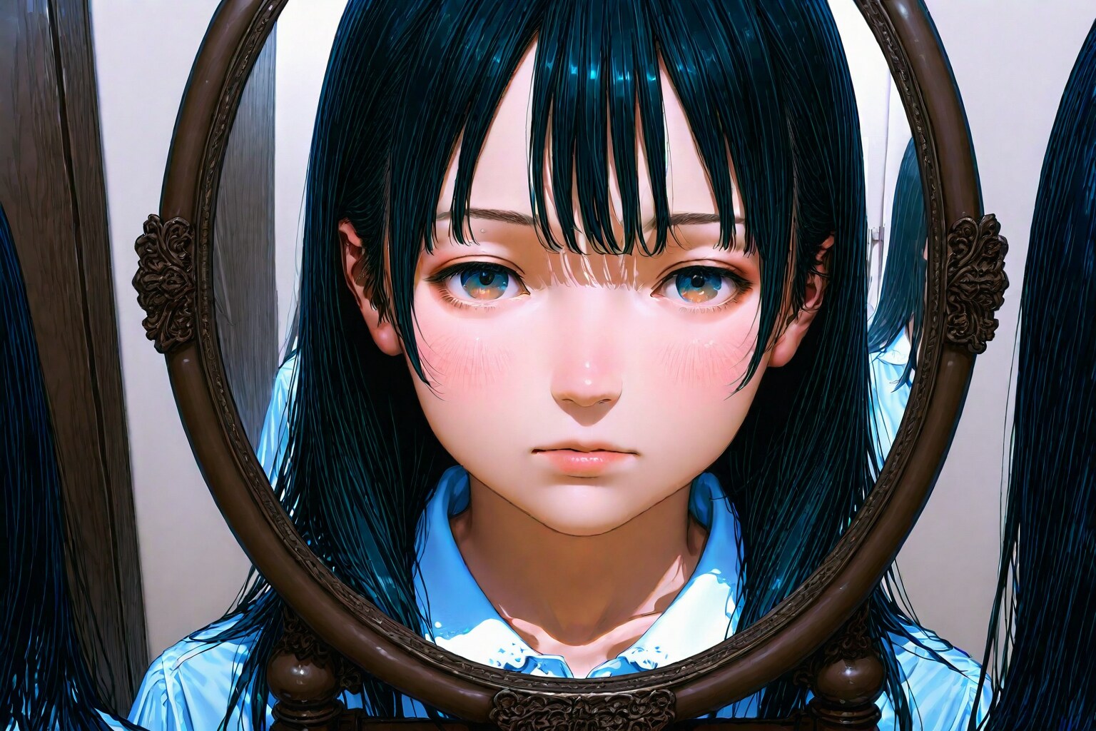 鏡に映るもの | の人気AIイラスト・グラビア
