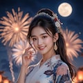 夏祭りと花火 5枚目