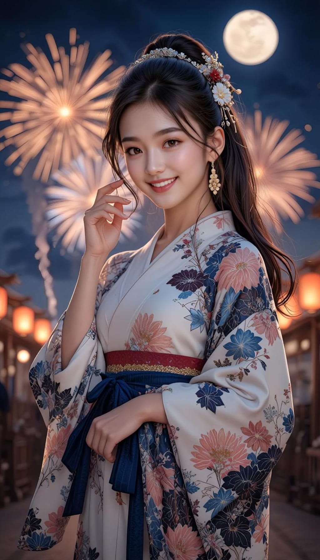 夏祭りと花火