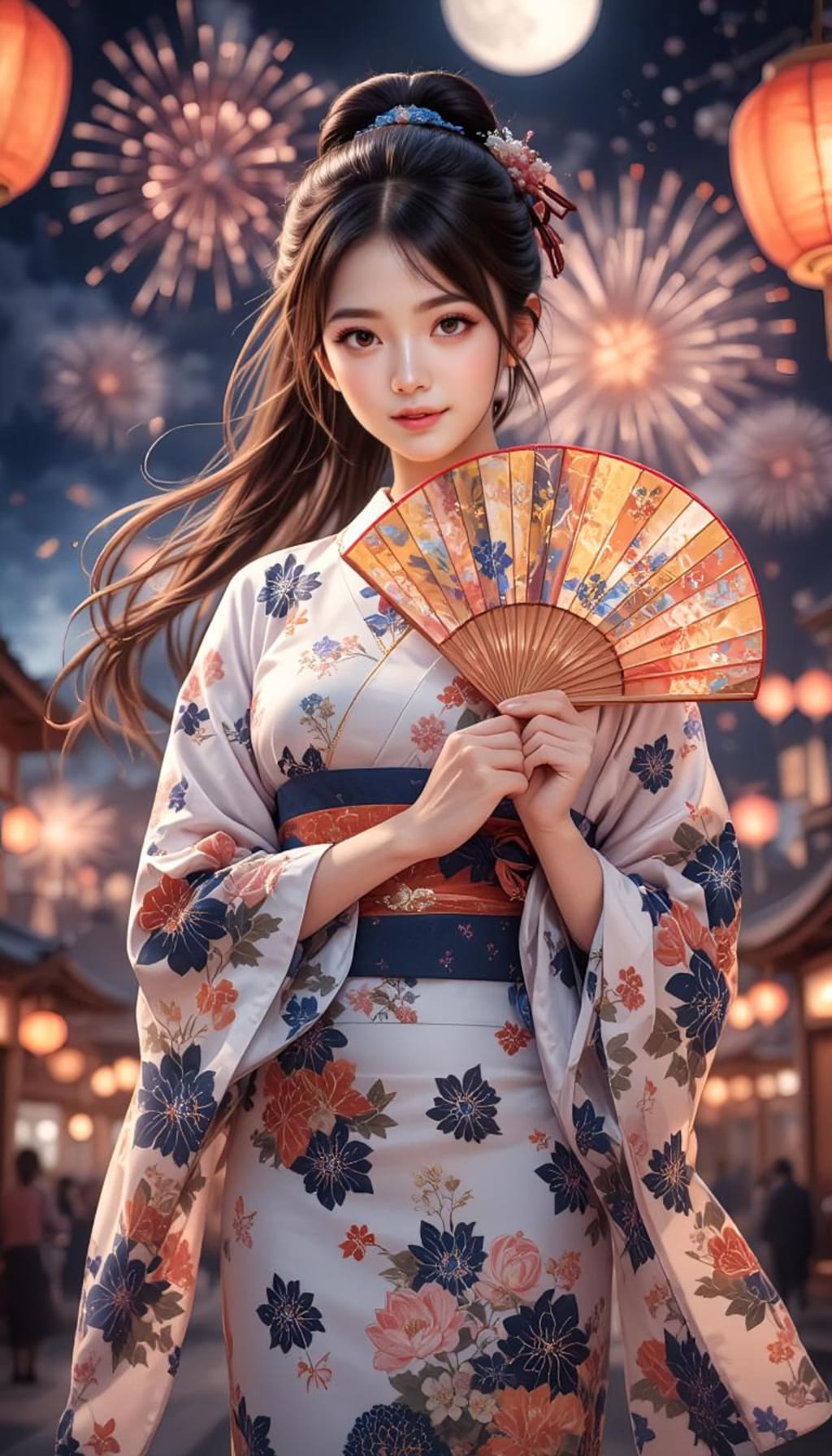 夏祭りと花火