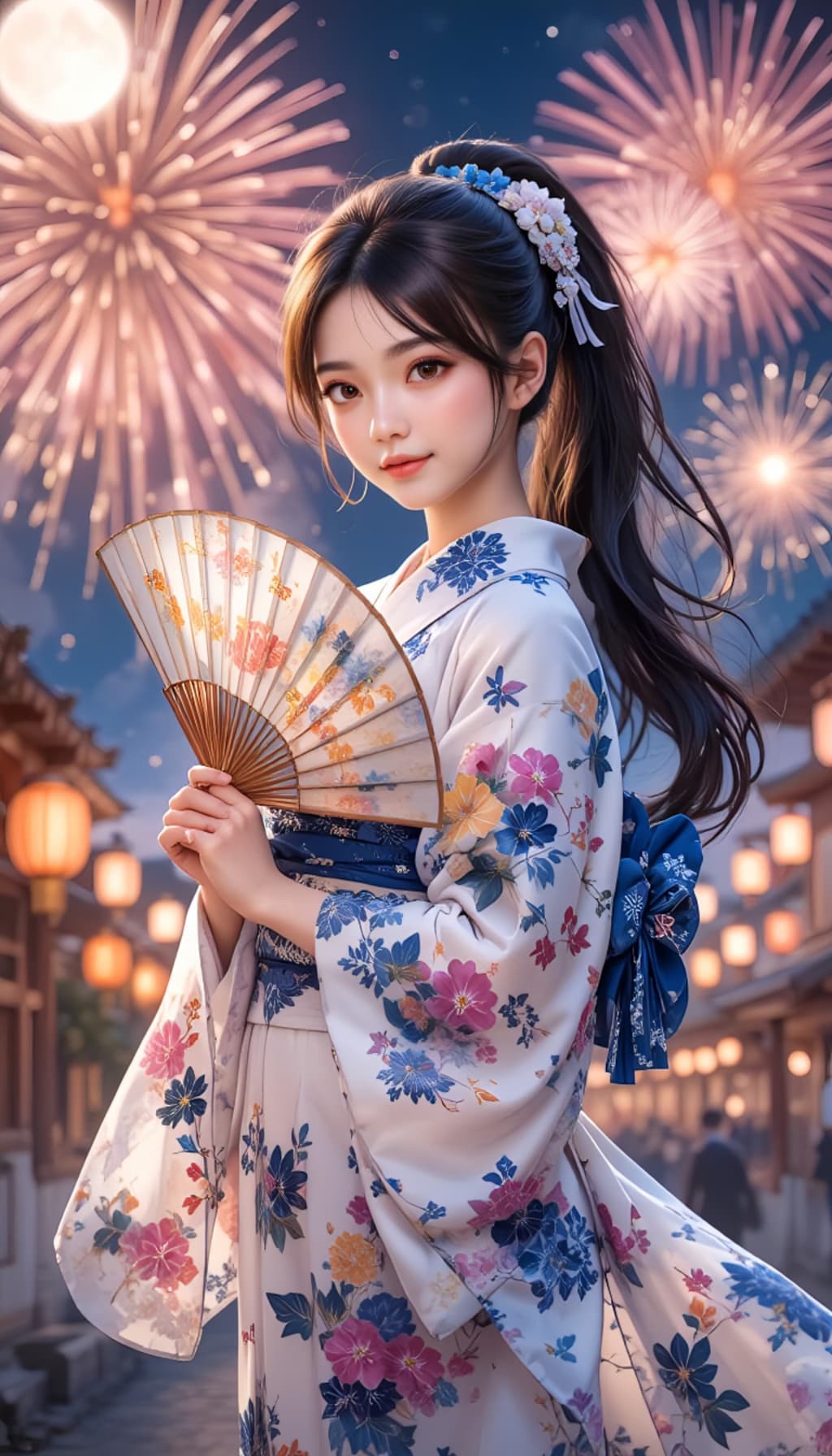 夏祭りと花火