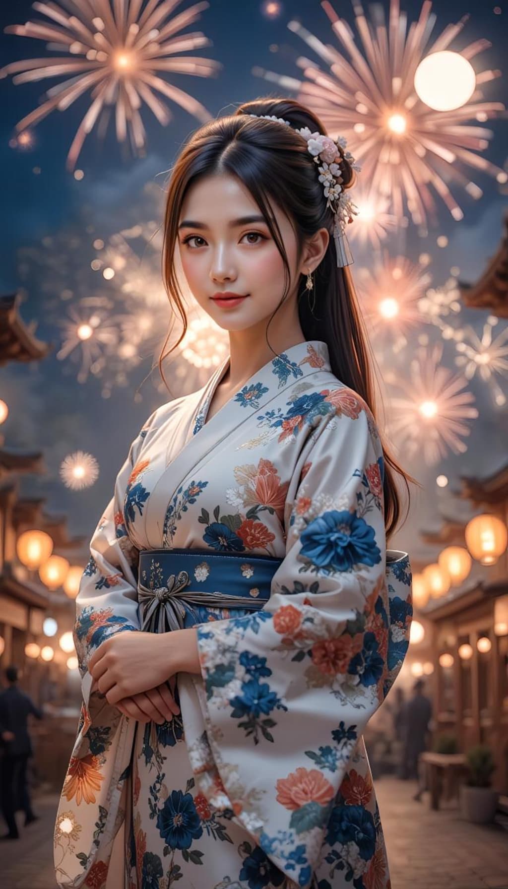夏祭りと花火