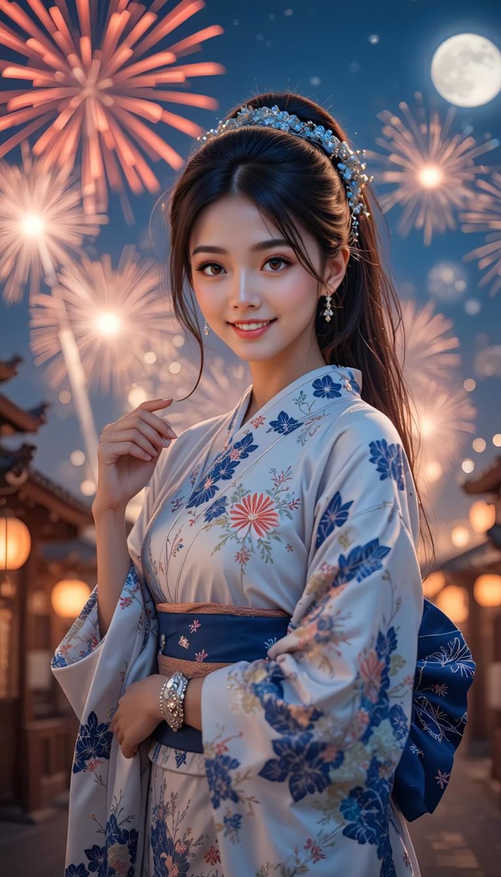 夏祭りと花火