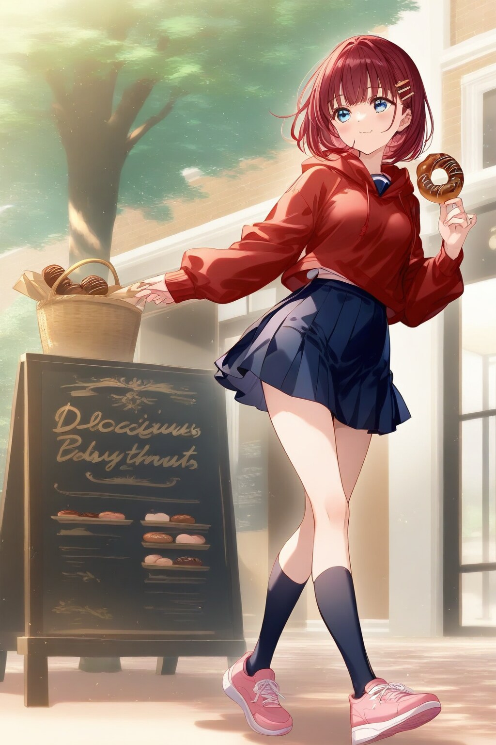 赤上小鈴はドーナツを食べる