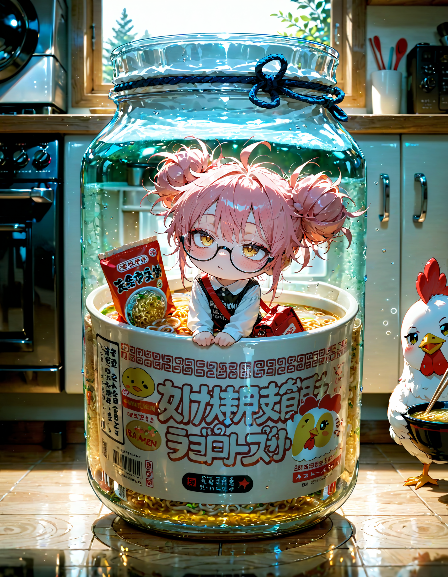 今日は何の日？　即席ラーメン記念日 | の人気AIイラスト・グラビア