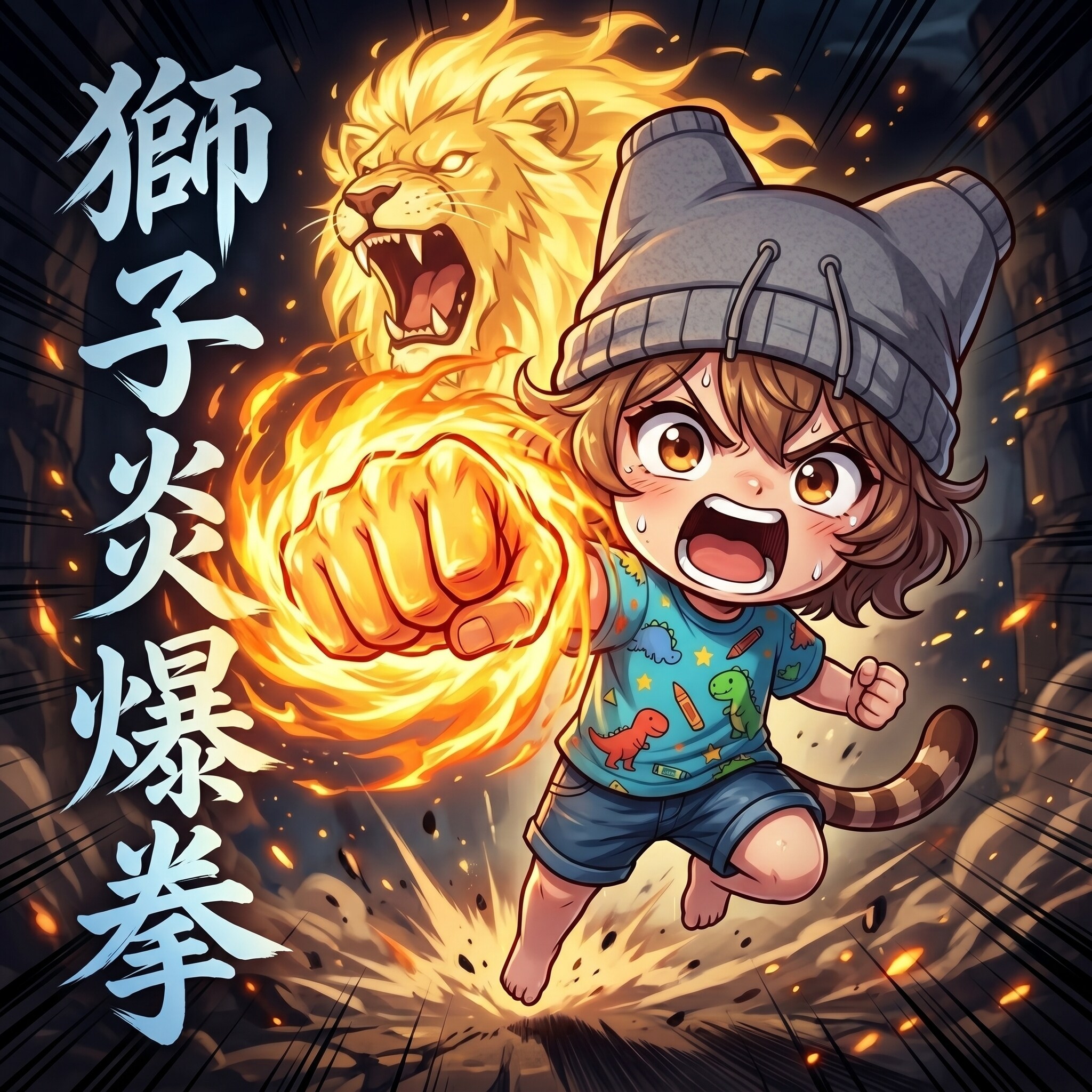 獅子炎爆拳🦁