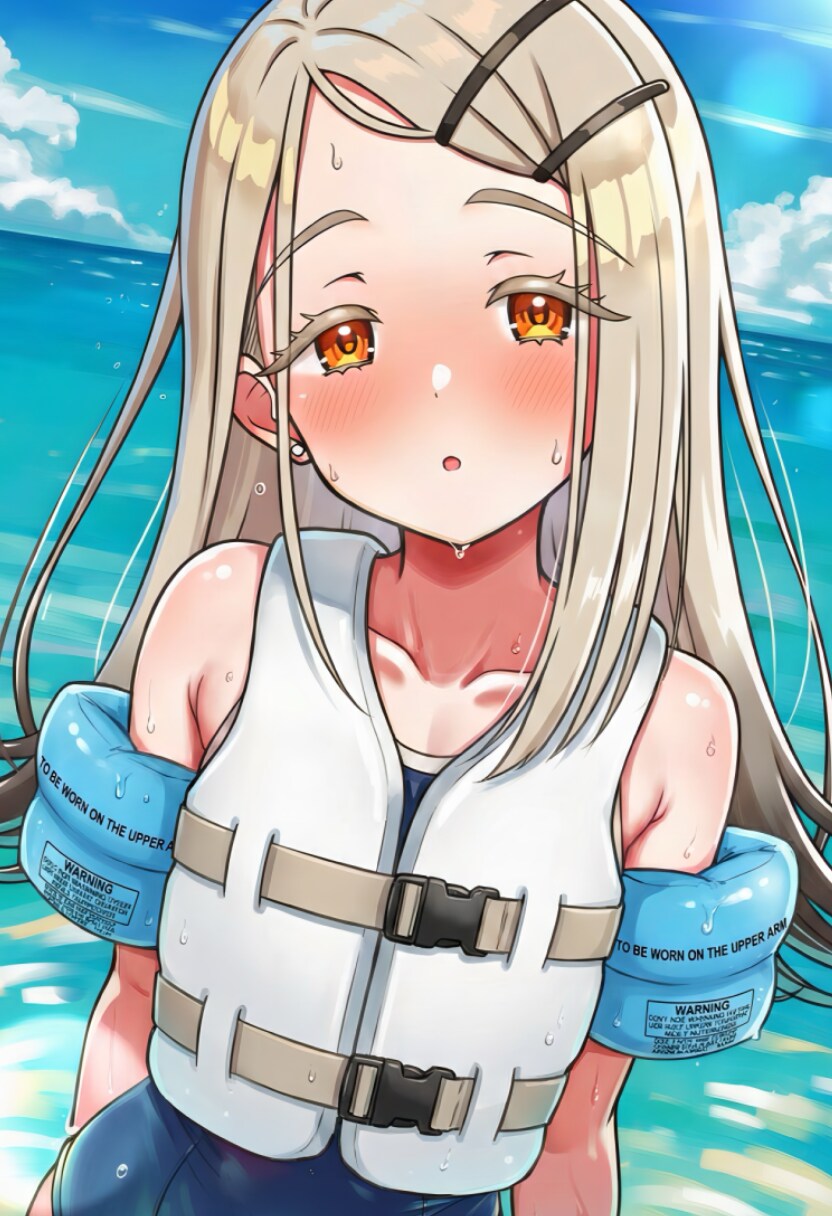 海で遊ぶ篠澤広