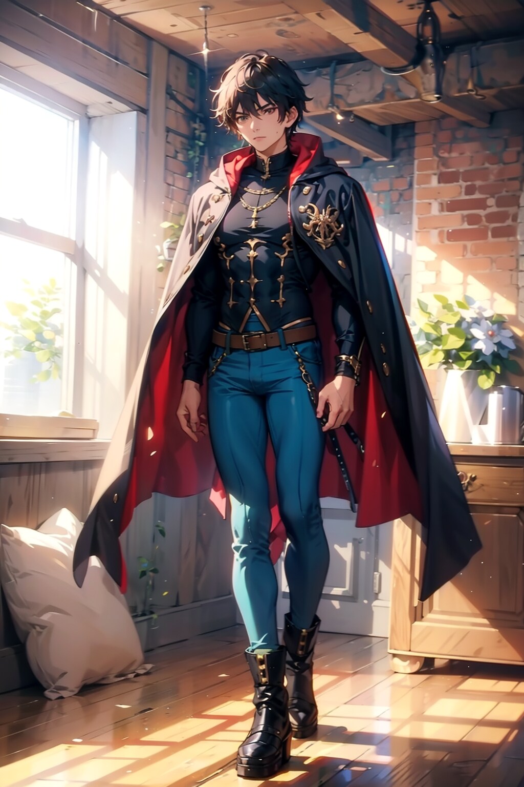 大柄の男性魔法戦士 | の人気AIイラスト・グラビア