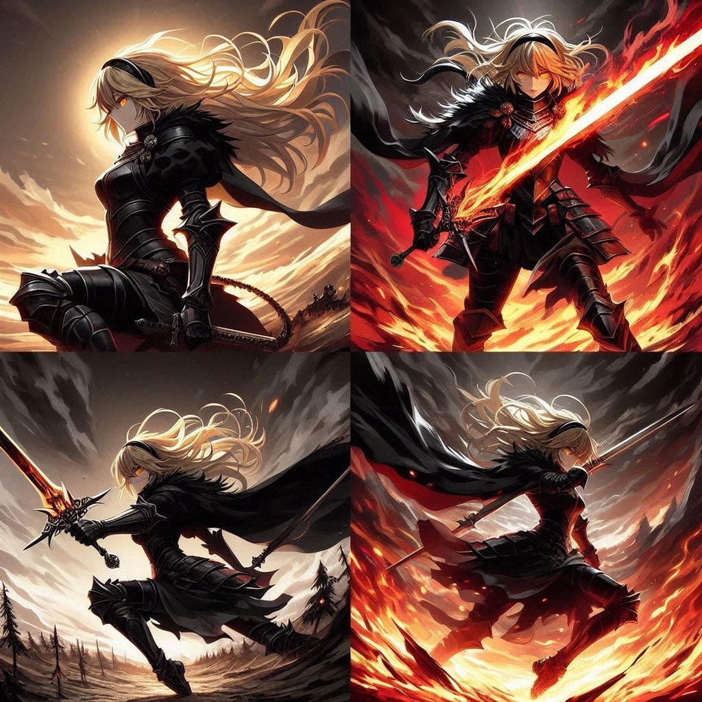 ブロンドの女騎士さん834