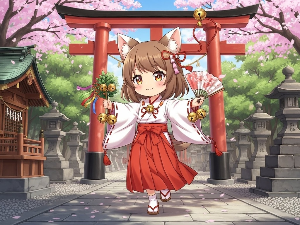 巫女ちゃん(３枚)