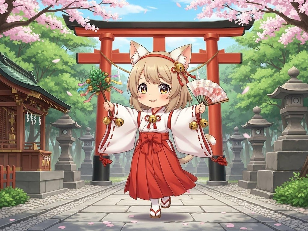 巫女ちゃん(３枚)