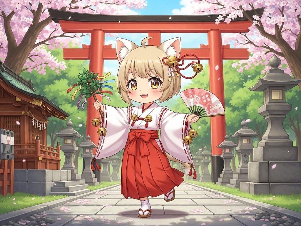 巫女ちゃん(３枚)