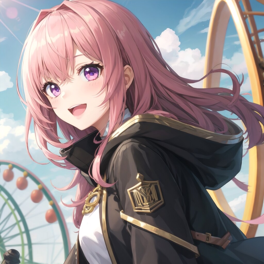 ルカ姉を遊園地に連れて来た | の人気AIイラスト・グラビア