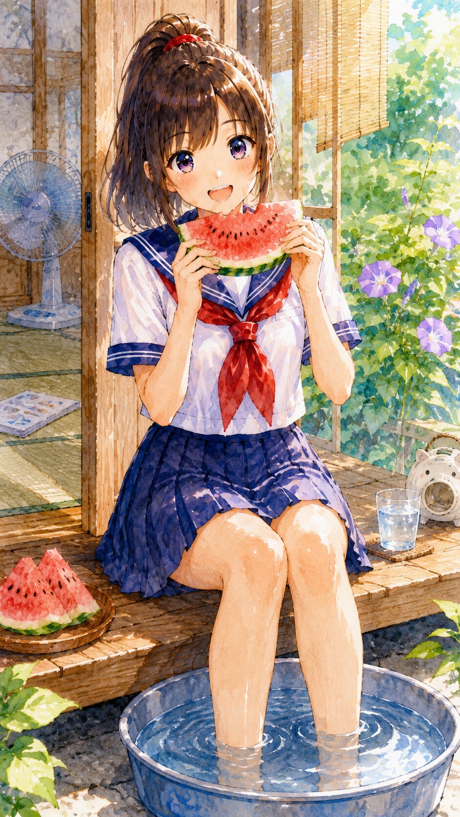 夏と言えばスイカだよね♪ | の人気AIイラスト・グラビア